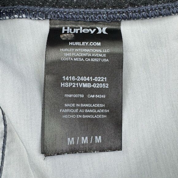 Hurley Mens Shorts Size Medium Striped Drawstring Swim Hybrid Board Shorts Logo - Picture 4 of 10